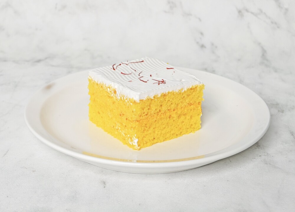 Square-SAFFRON Cake